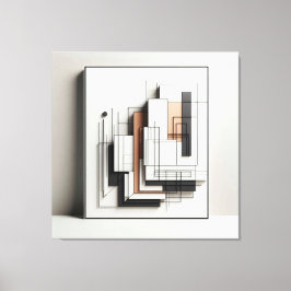 Lienzo Layered Geometric Structure