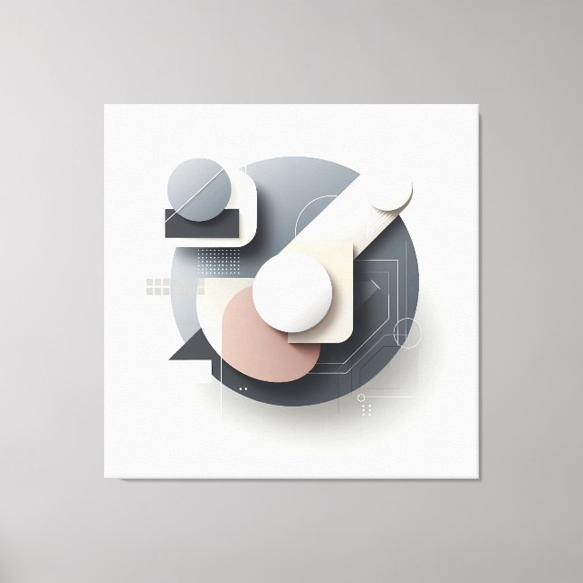 Lienzo Layered Geometry Spherework (Anverso)