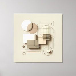 Lienzo Layered Neutral Forms