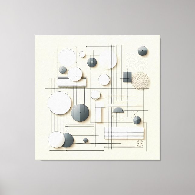 Lienzo Layered Soft Geometry (Anverso)