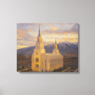 Lienzo Layton Utah Temple Painting™ LDS Wall Art Canvas