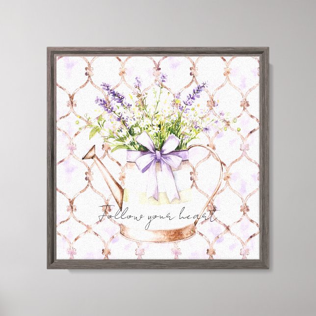 Lienzo Lazo de Flores de Lavanda (Anverso)