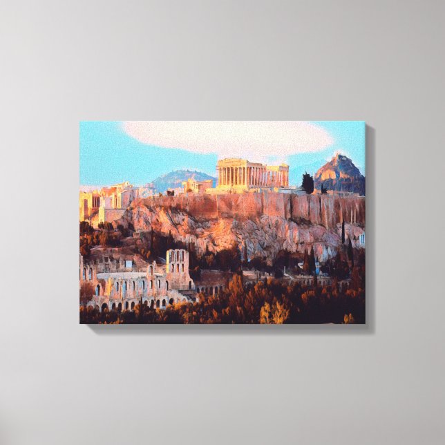 Lienzo ldp Atenas - Acrópolis - panorama - (Anverso)