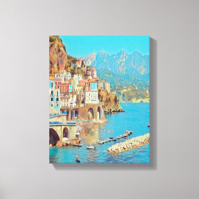 Lienzo ldp ATRANI.- Costa Amalfitana - (Anverso)