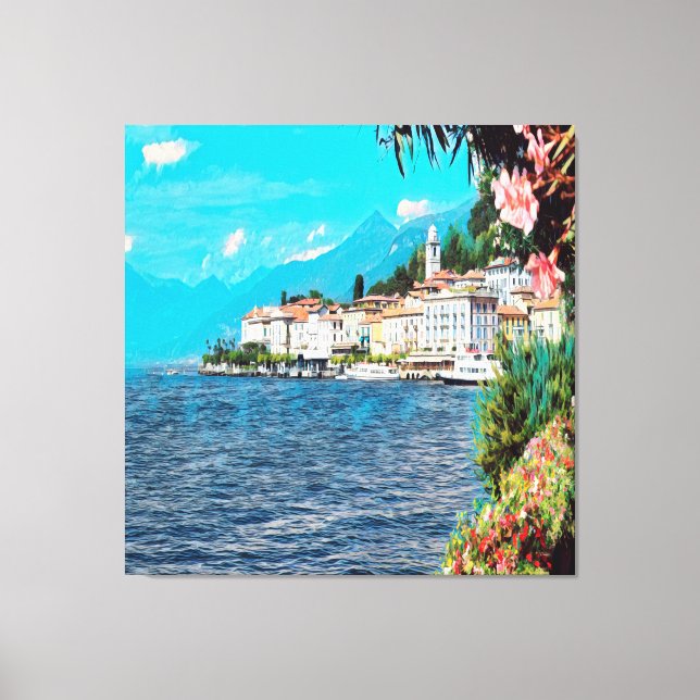 Lienzo ldp BELLAGIO - Lago Como - (Anverso)