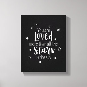 Lienzo Le aman más que todas las estrellas
