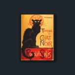 Lienzo Le Chat Noir de Steinlen<br><div class="desc">1896. Litografía en color anunciando Le Chat Noir (El gato negro),  el primer cabaret moderno. Théophile Alexandre Steinlen,  a quien frecuentemente se le conoce como simplemente Steinlen (10 de noviembre de 1859 - 13 de diciembre de 1923),  era un pintor y grabador francés de origen suizo Art Nouveau.</div>