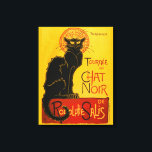 Lienzo Le Chat Noir El Viento Art Nouveau Del Gato Negro<br><div class="desc">El Théophile Alexandre Steinlen Le Chat Noir Le Chat Noir era un establecimiento de entretenimiento del siglo XIX, situado en el bohemio distrito de Montmartre de París. El ilustracion Art Nouveau poster de Théophile Steinlen de 1896 es un anuncio publicitario de un tour a otras ciudades de la compañía de...</div>