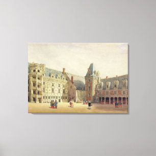 Lienzo Le Chateau de Blois (w/c en el papel)