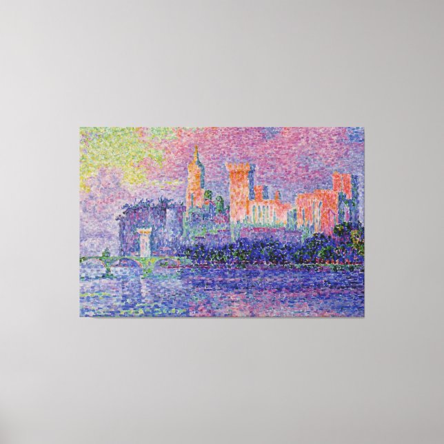 Lienzo Le Château des Papes de Signac (Anverso)