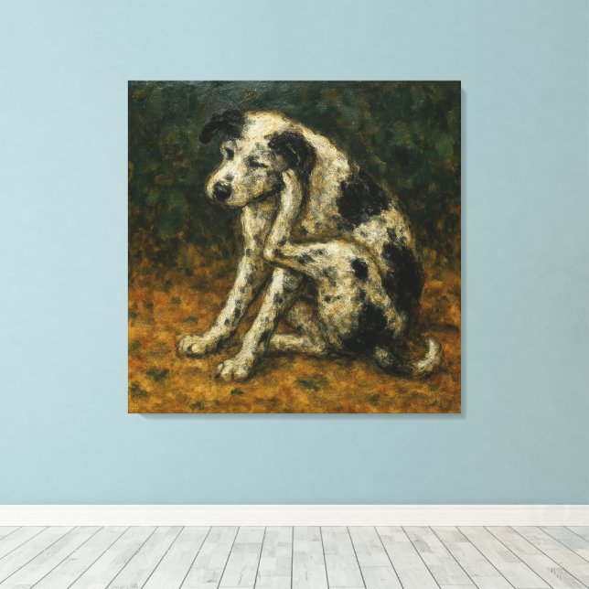 Lienzo Le Chien Errant, Al Estilo De Bonnard (Insitu (piso de madera))