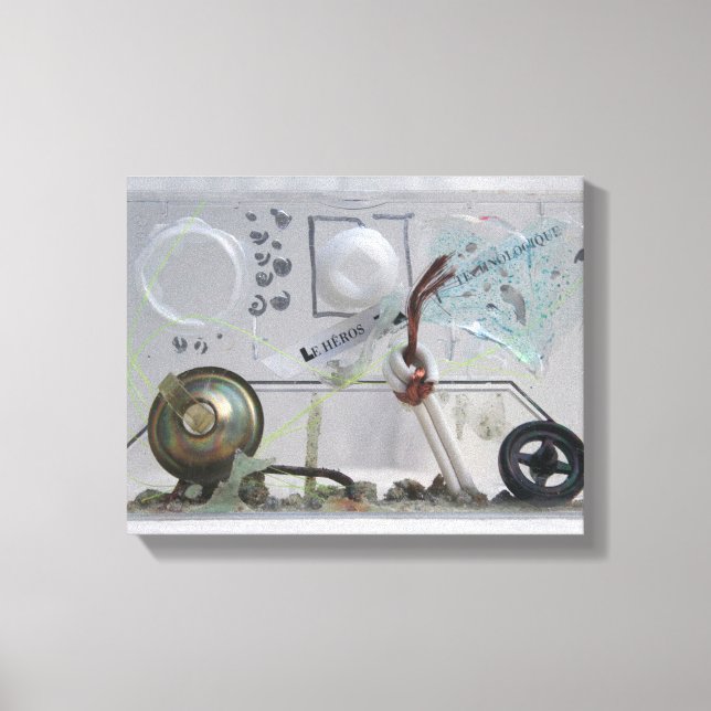 Lienzo Le Heros Technologique K7 1986 Geek de medios mixt (Anverso)