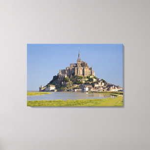 Lienzo Le Mont Saint Michel en la región de