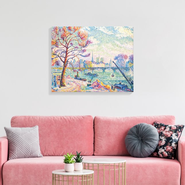 Lienzo Le Pont Des Arts París | Paul Signac | (Insitu (Sala de estar))