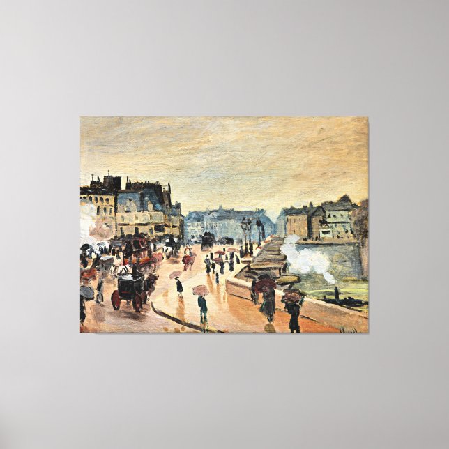 Lienzo Le Pont Neuf por Claude Monet (Anverso)