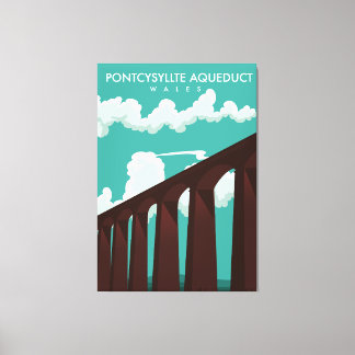 Lienzo Leaderfoot Viaduct afiche de viajes de Escocia Can