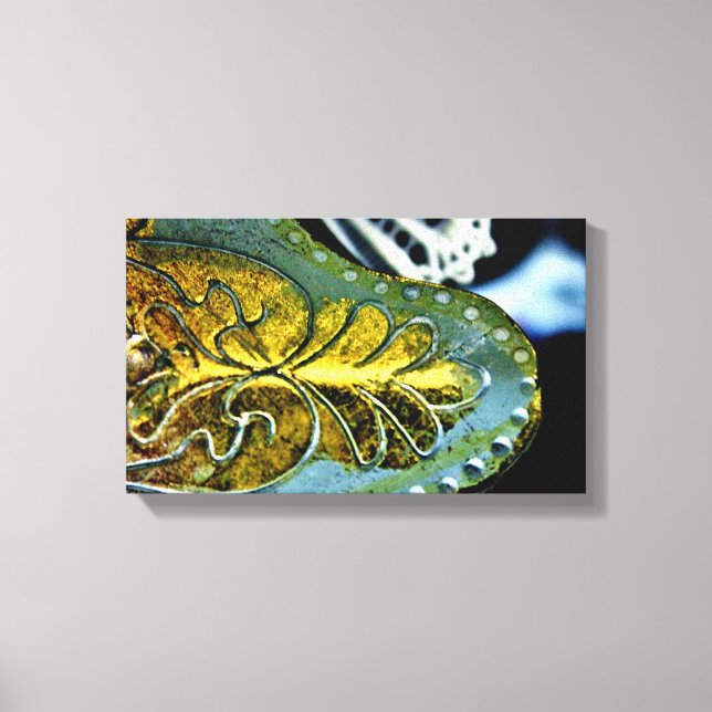 Lienzo Leaf de oro (Anverso)