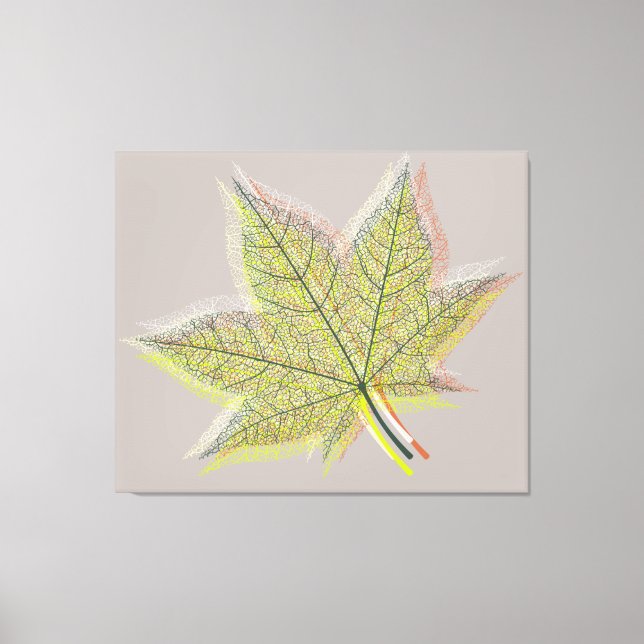 Lienzo Leaf de primavera (Anverso)