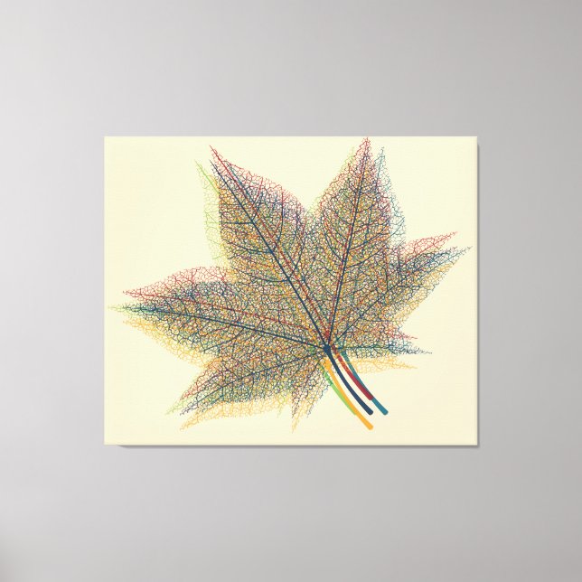 Lienzo Leaf de verano (Anverso)