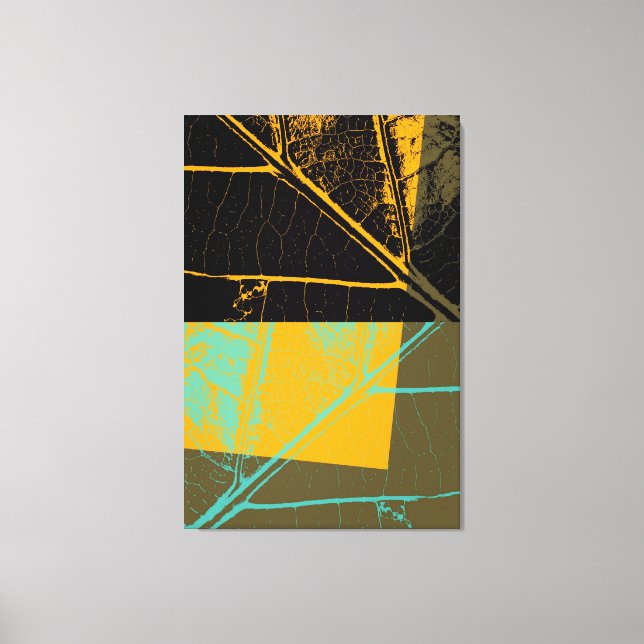 Lienzo Leaf Pop Art (Anverso)