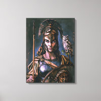 "Lealtad Feroz de Atenea" Retrato Colorido   