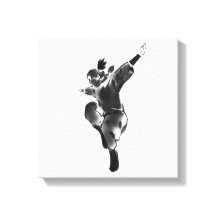 Leap of Freedom – Minimalist Dynamic Silhouette