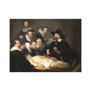 Lienzo Lección de anatomía Dr. Nicolaes Tulp Rembrandt
