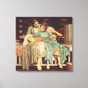 Lienzo Lección de música por Lord Frederic Leighton