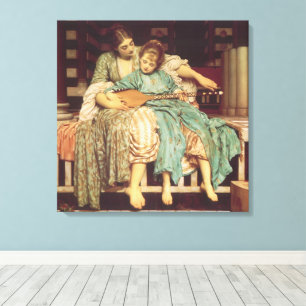 Lienzo Lección de música por Lord Frederic Leighton