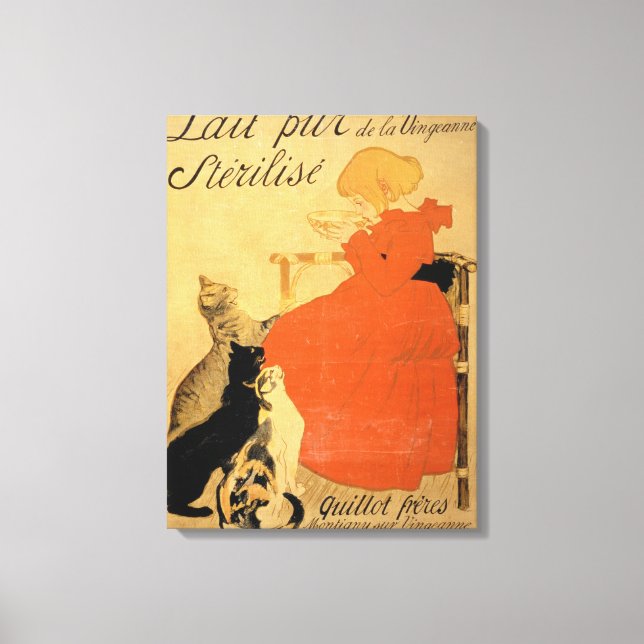 Lienzo "Leche pura esterilizada de La Vingeanne", 1894 (c (Anverso)