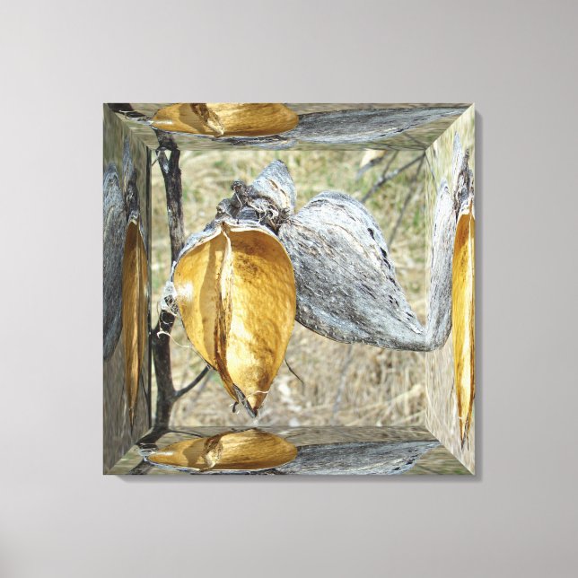 Lienzo Lechugas de leche - Caja de espejo (Anverso)