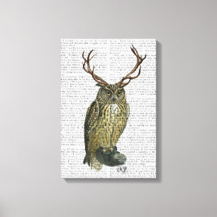 Lienzo Lechuza con Antlers