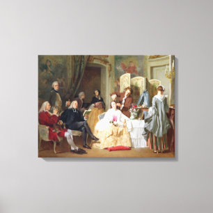 Lienzo Lectura "Manon Lescaut" de Prevost del Abbe, 1856