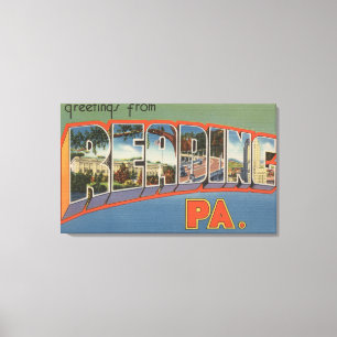 Lienzo Lectura, Pennsylvania - escenas grandes de la