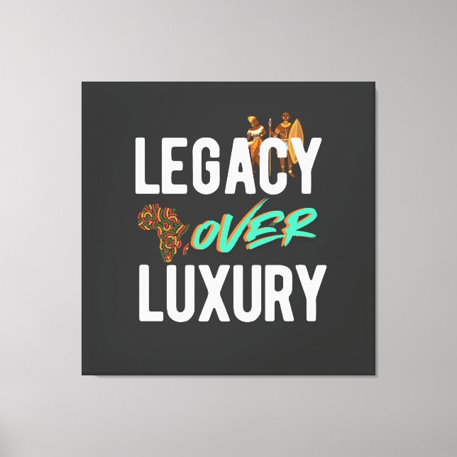 Lienzo Legacy Over Luxury | (Anverso)