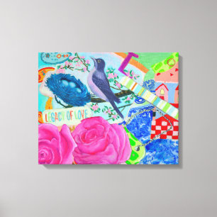 Lienzo Legado de amor Pinturas de tela envueltas - Regalo