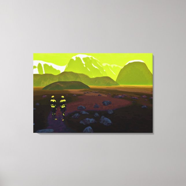 Lienzo Lejos de casa (Anverso)