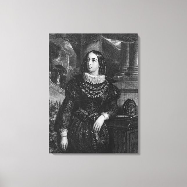 Lienzo Lelia, ilustracion de "Lelia" por George Sand (Anverso)