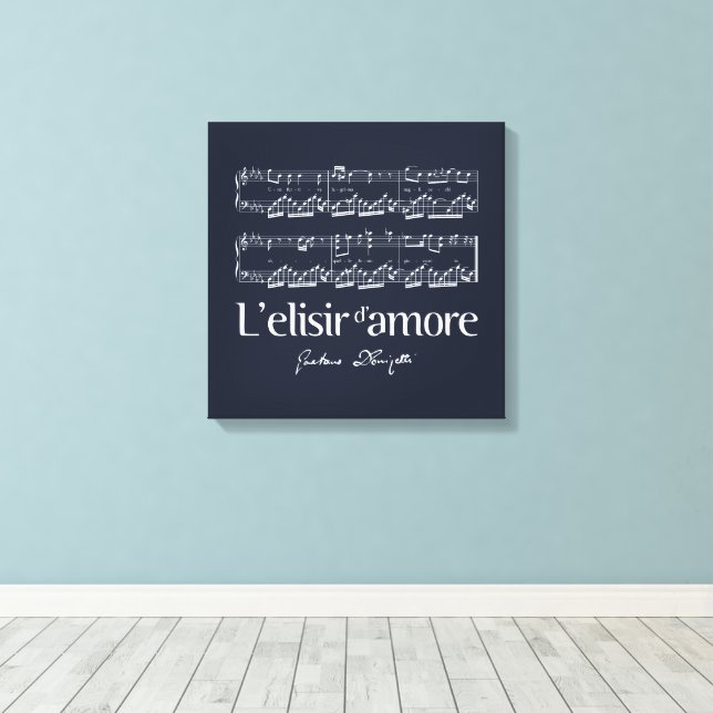 Lienzo L'elisir d'amore 2 (Insitu (piso de madera))