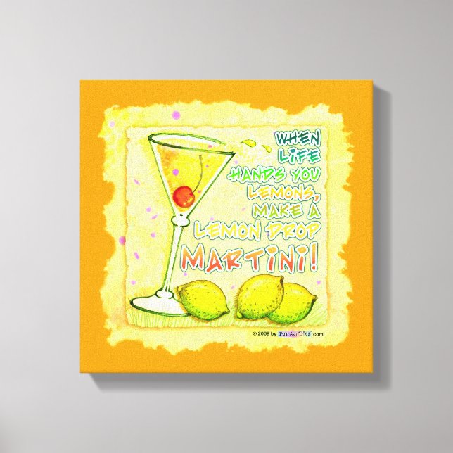 Lienzo LEMON DROP MARTINI Gallery Wraplin Canvas (Anverso)