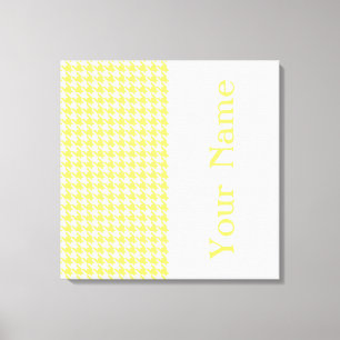 Lienzo Lemonade Modern Houndstoth con nombre