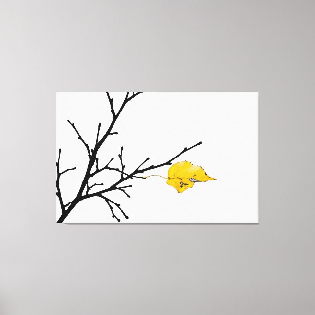 Lienzo Leña De Árbol De Lime Amarillo (Anverso)