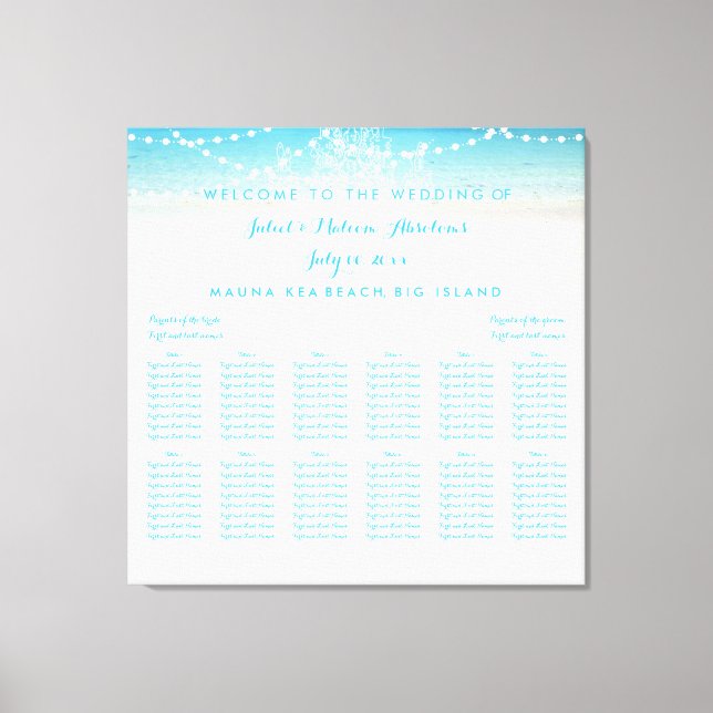 Lienzo Leña de candelabro de PixDezines/playa/asiento (Anverso)