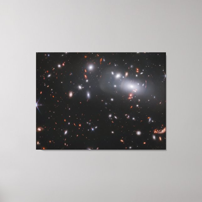 Lienzo Lenguaje gravitacional | Galaxy Cluster RX J2129 | (Anverso)