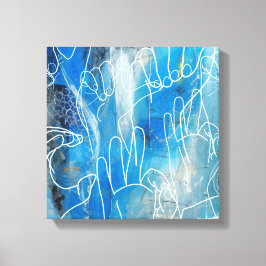 Lienzo Lenguaje Rótulo americano