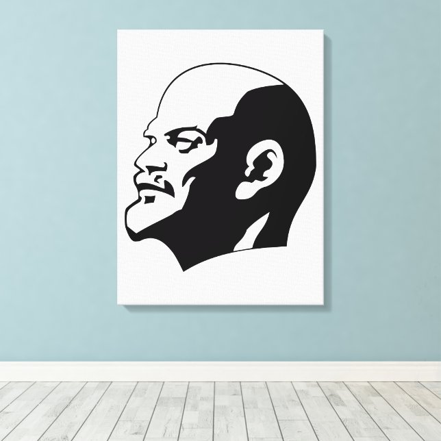 Lienzo Lenin, URSS, CCCP, Unión Soviética, Comunismo (Insitu (piso de madera))