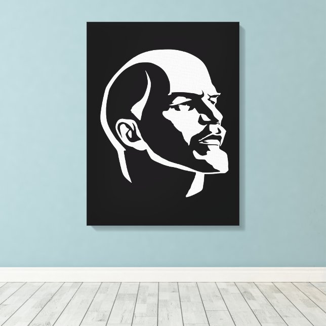 Lienzo Lenin, URSS, CCCP, Unión Soviética, Comunismo (Insitu (piso de madera))