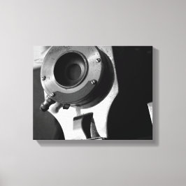 Lienzo Lente de cámara de película blanca y negra 11x14