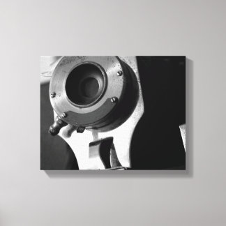 Lienzo Lente de cámara de película blanca y negra 11x14