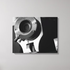 Lienzo Lente de cámara de película blanca y negra 16x20